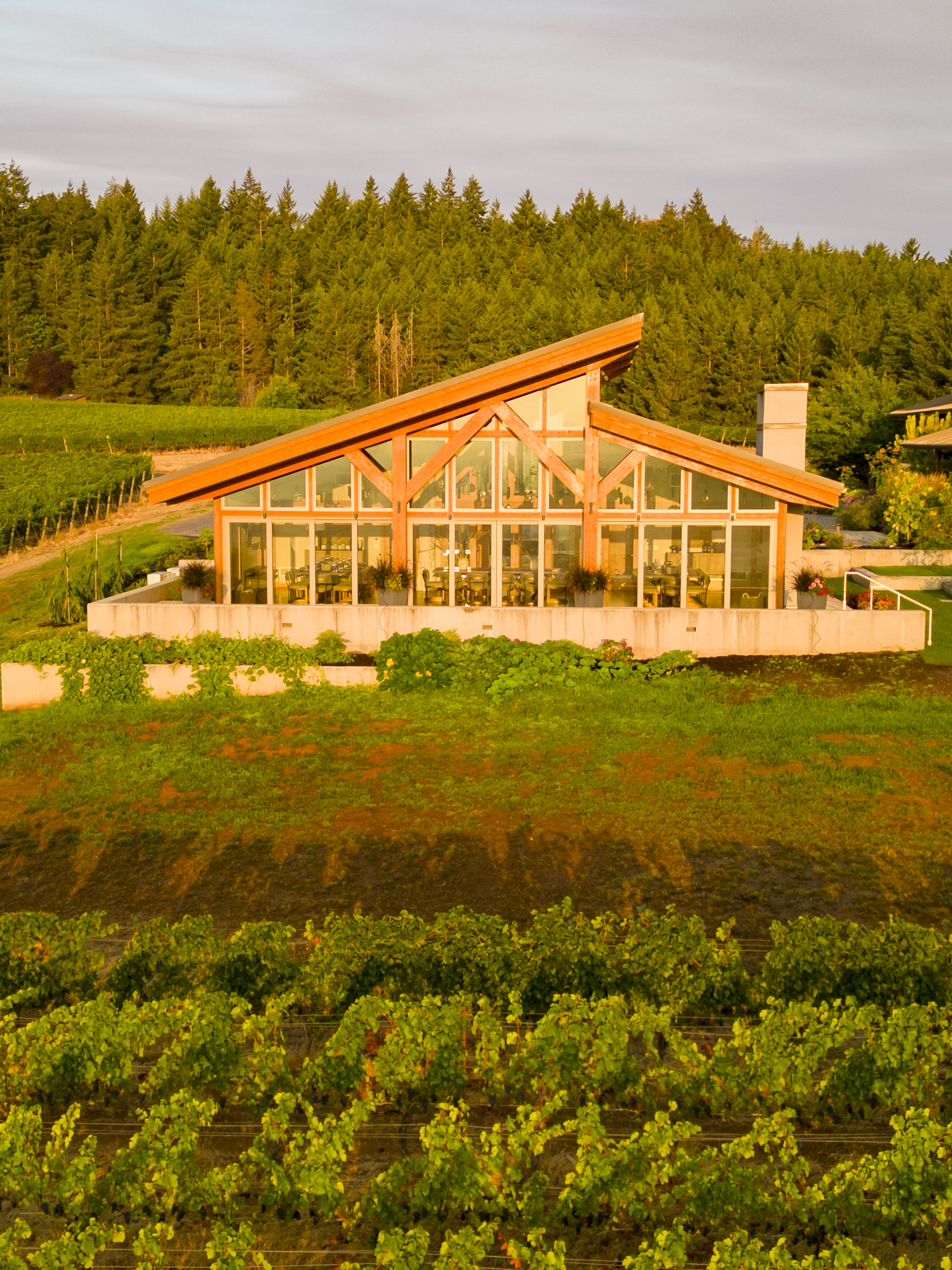 A Penner-Ash Tasting Room Estate Pavilion